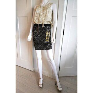 Wow Couture Black Beaded Skirt - Size M